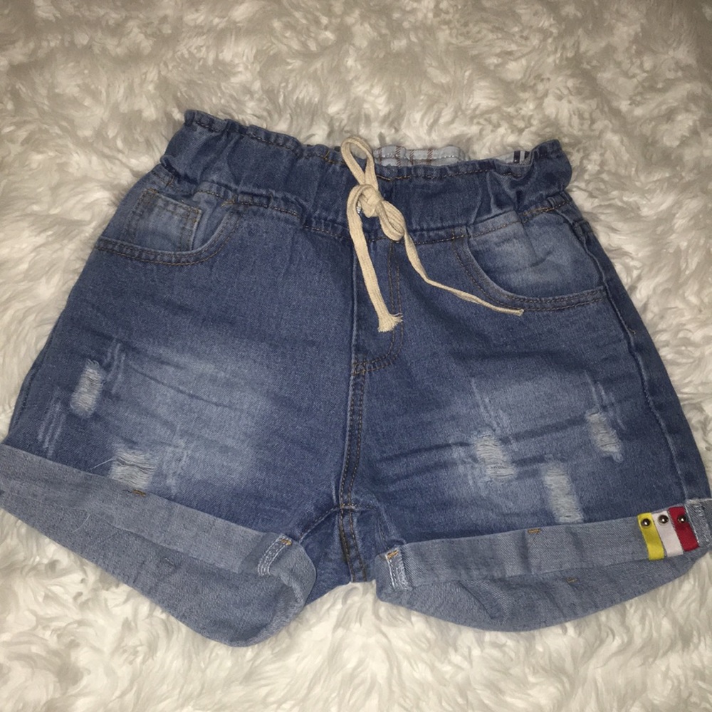 high waisted jean shorts